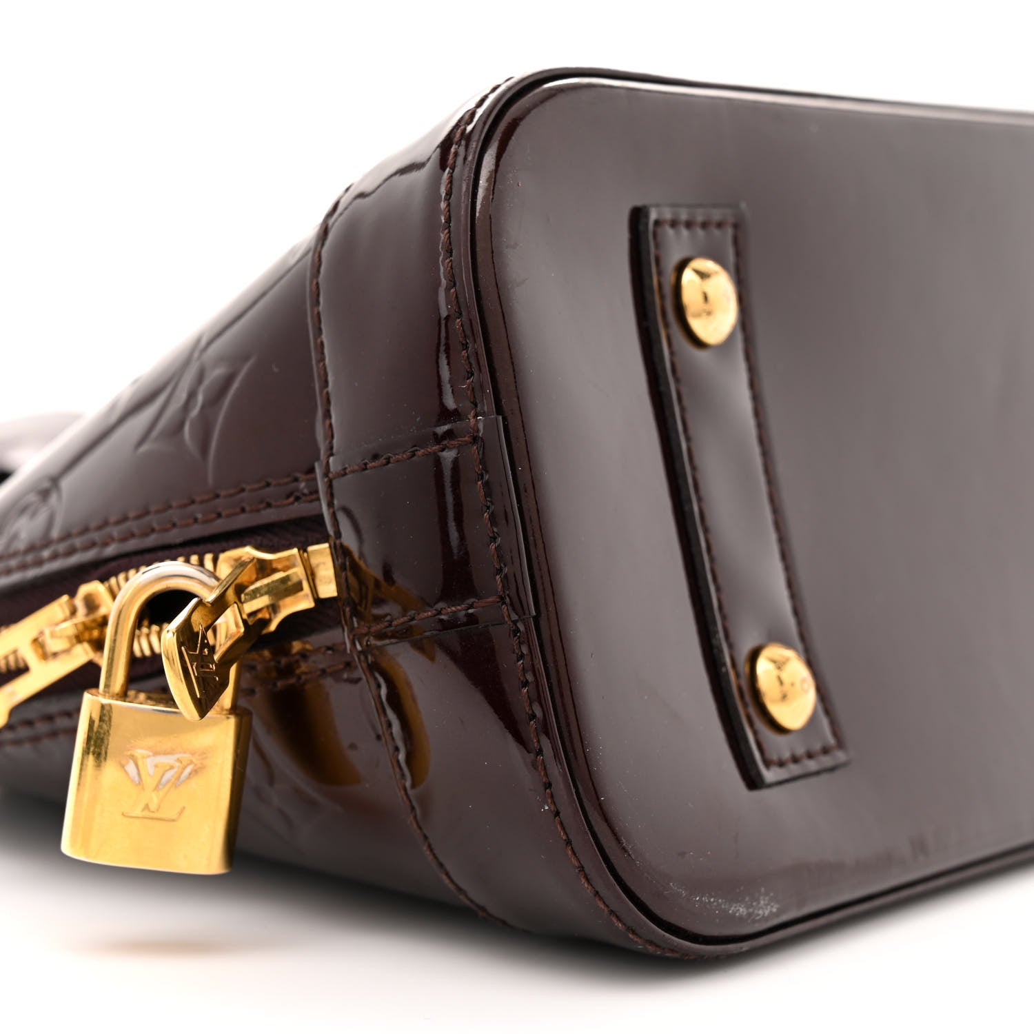 Louis Vuitton Vernis Alma BB Amarante 9 of 13
