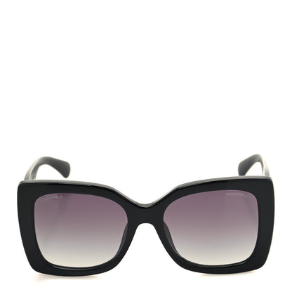 Chanel Square Polarized CC Sunglasses 5494-A Black 2 of 8
