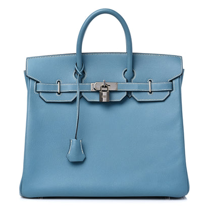 Hermes Epsom HAC Birkin 32 Blue Jean 1 of 12