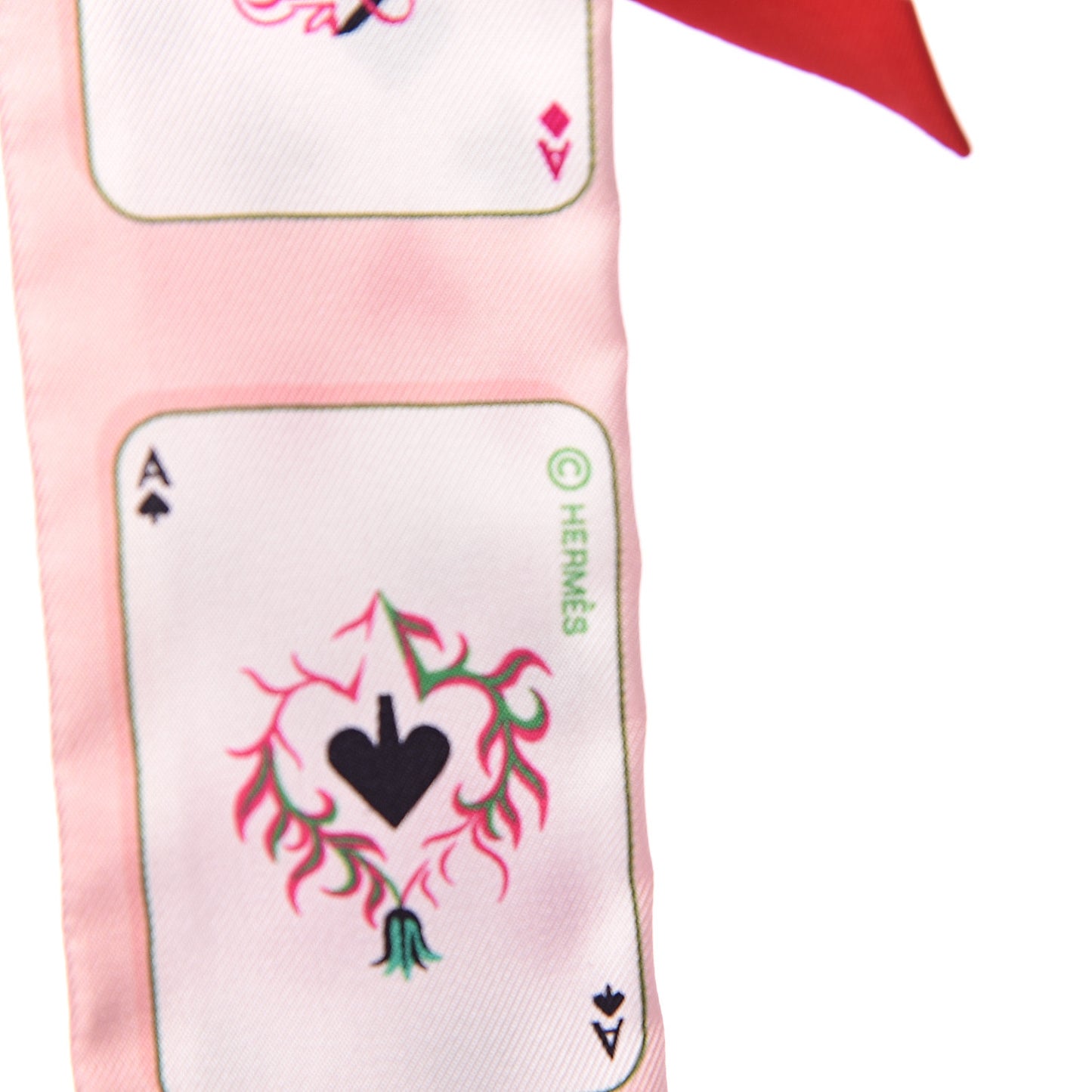 Silk Jeu de Cartes Twilly Rose Nacre Fuchsia Rouge