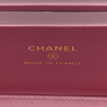 Chanel Lambskin Quilted Small Top Handle Vanity Case With Chain Pink 7 of 12