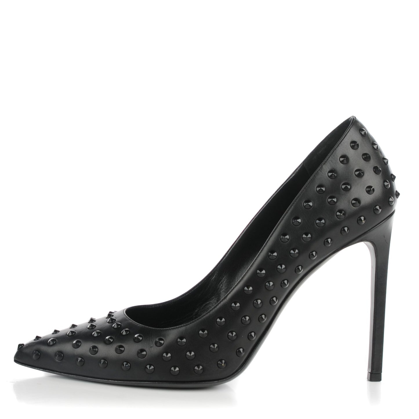 Calfskin Paris Spiked 105 Pumps 41 Black
