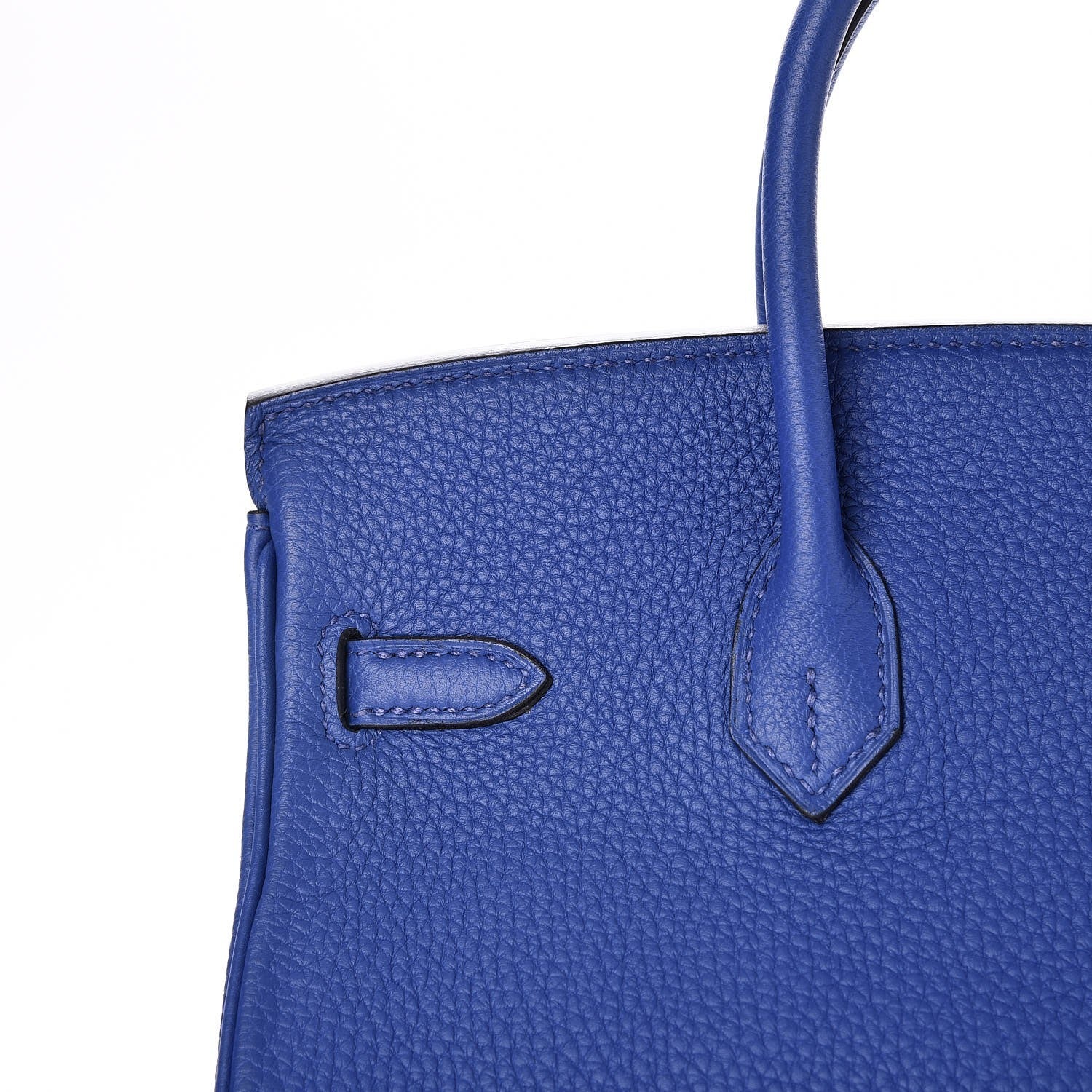 Hermes Togo Birkin 25 Bleu Electrique 23 of 34