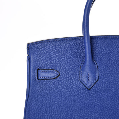 Hermes Togo Birkin 25 Bleu Electrique 23 of 34