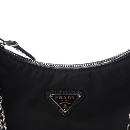 Prada Nylon Re-Edition 2005 Shoulder Bag Black 12 of 13