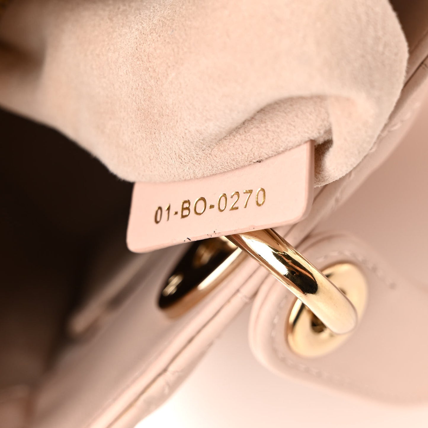 Lambskin Cannage Medium Lady Dior Light Pink