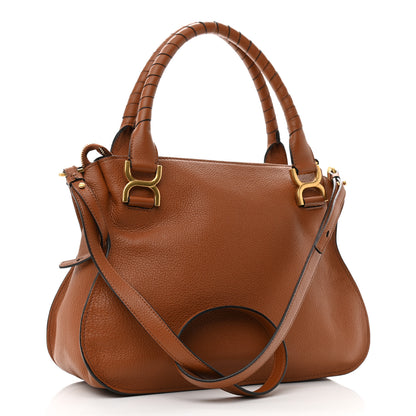 Chloe Calfskin Medium Marcie Satchel Tan 3 of 11