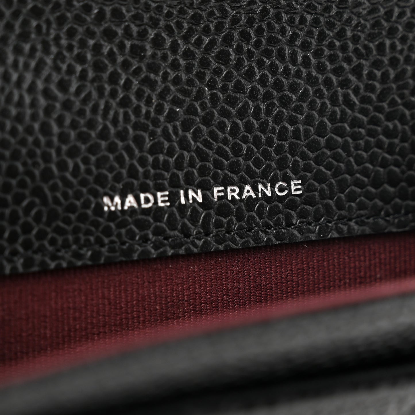 Caviar Quilted Flap Card Holder Wallet Black