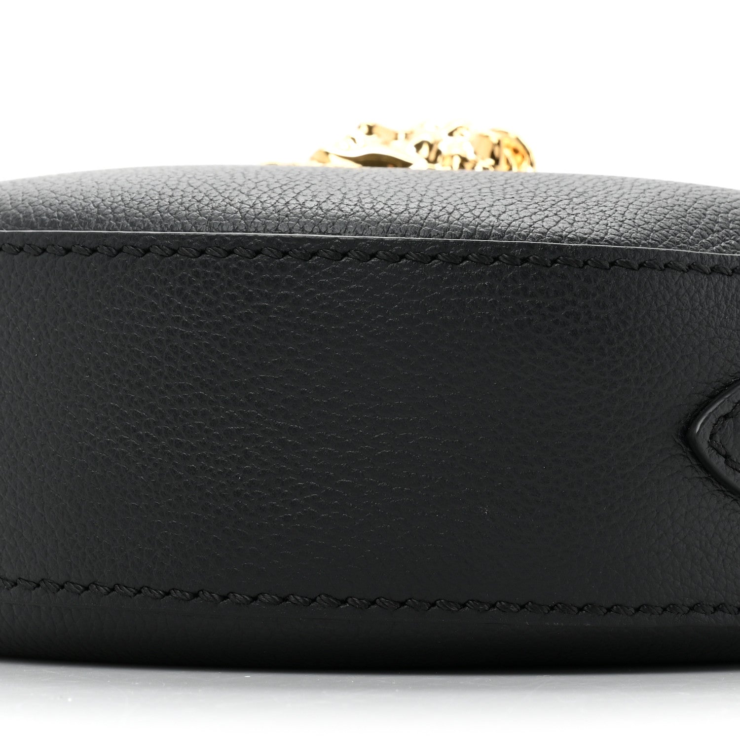 Versace Calfskin La Medusa Round Camera Bag Black 7 of 8