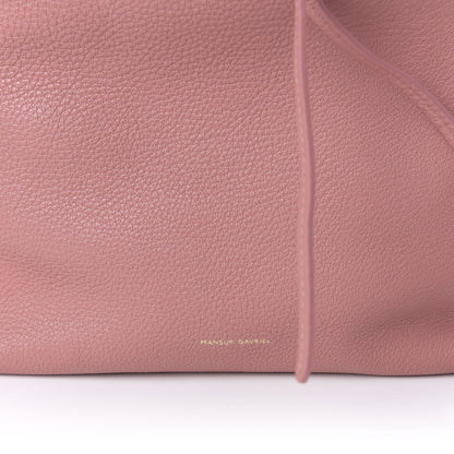 Mansur Gavriel Tumbled Calfskin Backpack Bag Blush 7 of 7