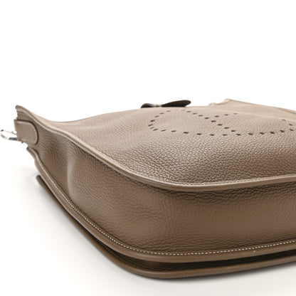 Hermes Taurillon Clemence Evelyne III PM Etoupe 9 of 11
