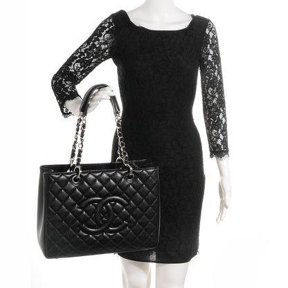 Chanel Caviar Grand Shopping Tote GST Black 2 of 7
