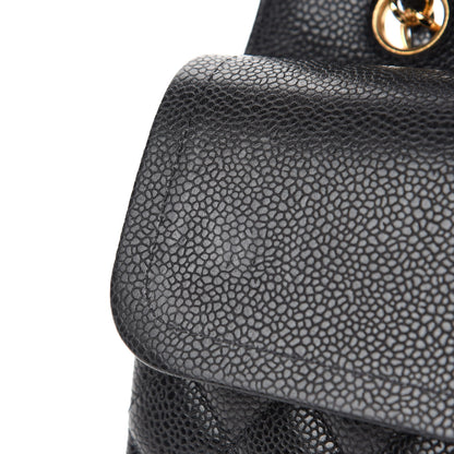 Chanel Caviar Quilted Medium Double Flap Black 11 of 12