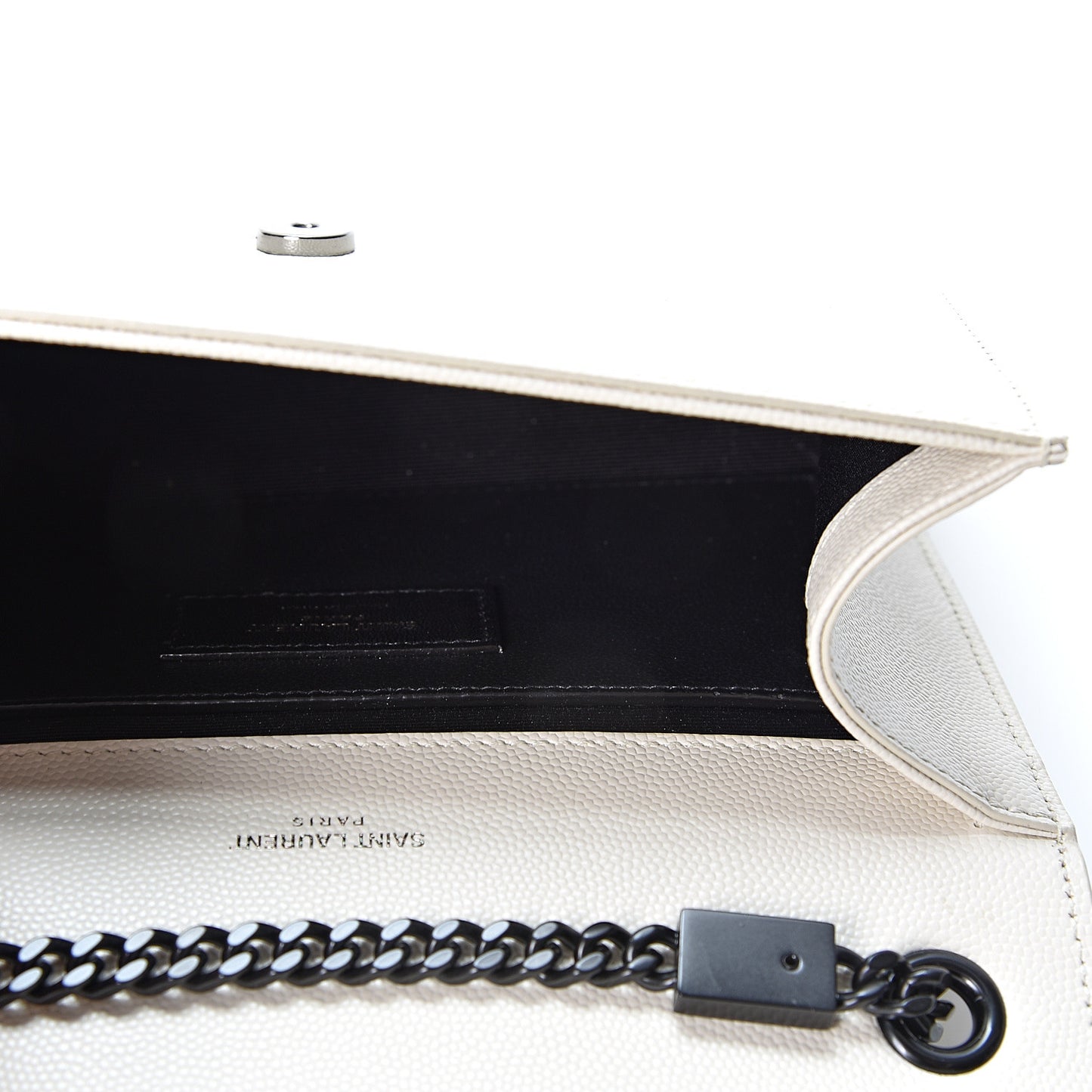 Grain De Poudre Small Monogram Kate Satchel Porcellana Black