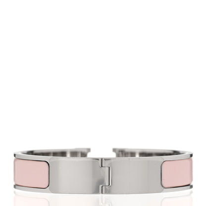 Hermes Enamel Narrow Clic Clac H Bracelet PM Rose Candeur 3 of 5