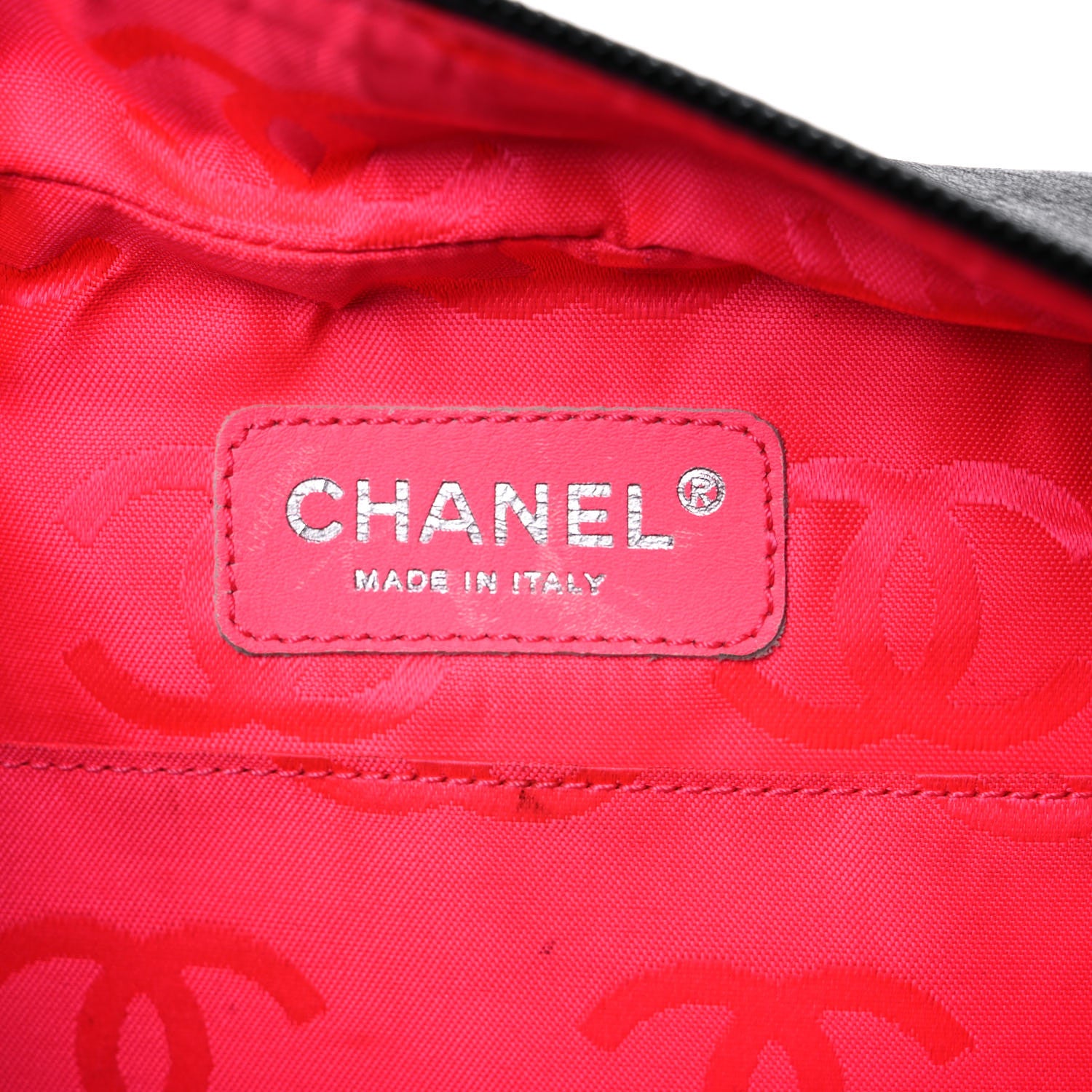 Chanel Calfskin Quilted Large Cambon Multipocket Reporter Black White 6 of 25