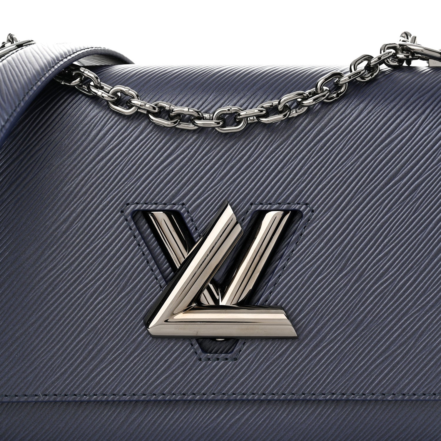 Louis Vuitton Epi Twist Shoulder Bag MM Indigo 8 of 10