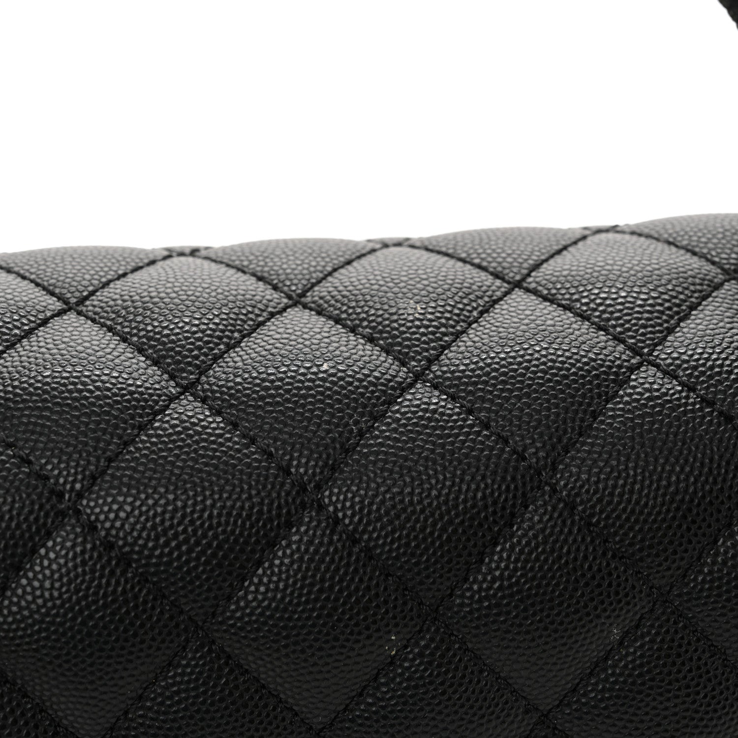 Chanel Caviar Quilted Small Coco Handle Flap Black 11 of 11