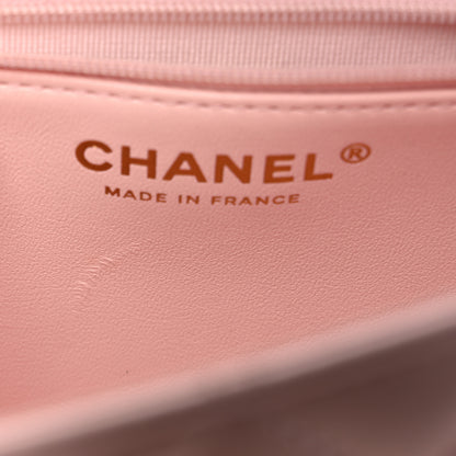 Chanel Lambskin Quilted Small Rectangular Flap Light Pink 12 of 12
