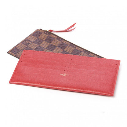 Louis Vuitton Damier Ebene Pochette Felicie Chain Wallet 7 of 9