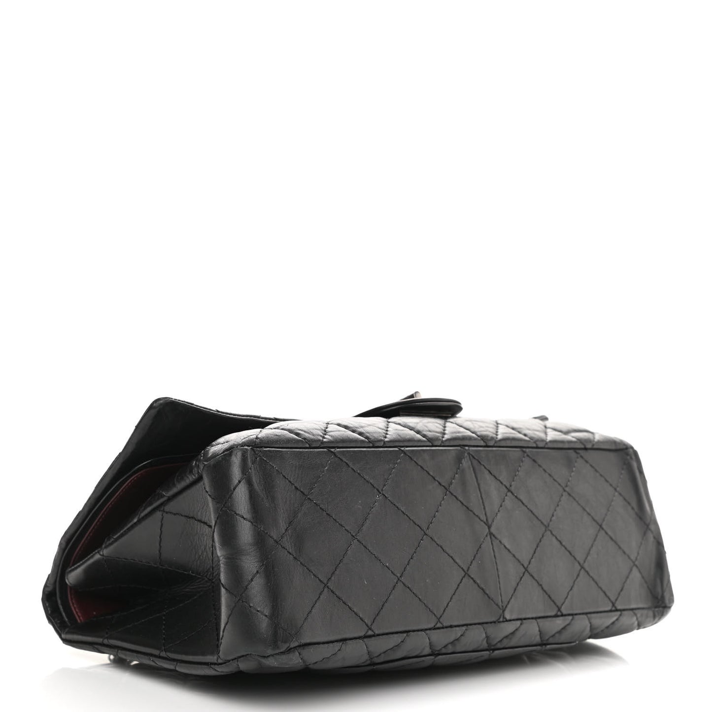 Aged Calfskin Quilted 2.55 Reissue 226 Flap Black