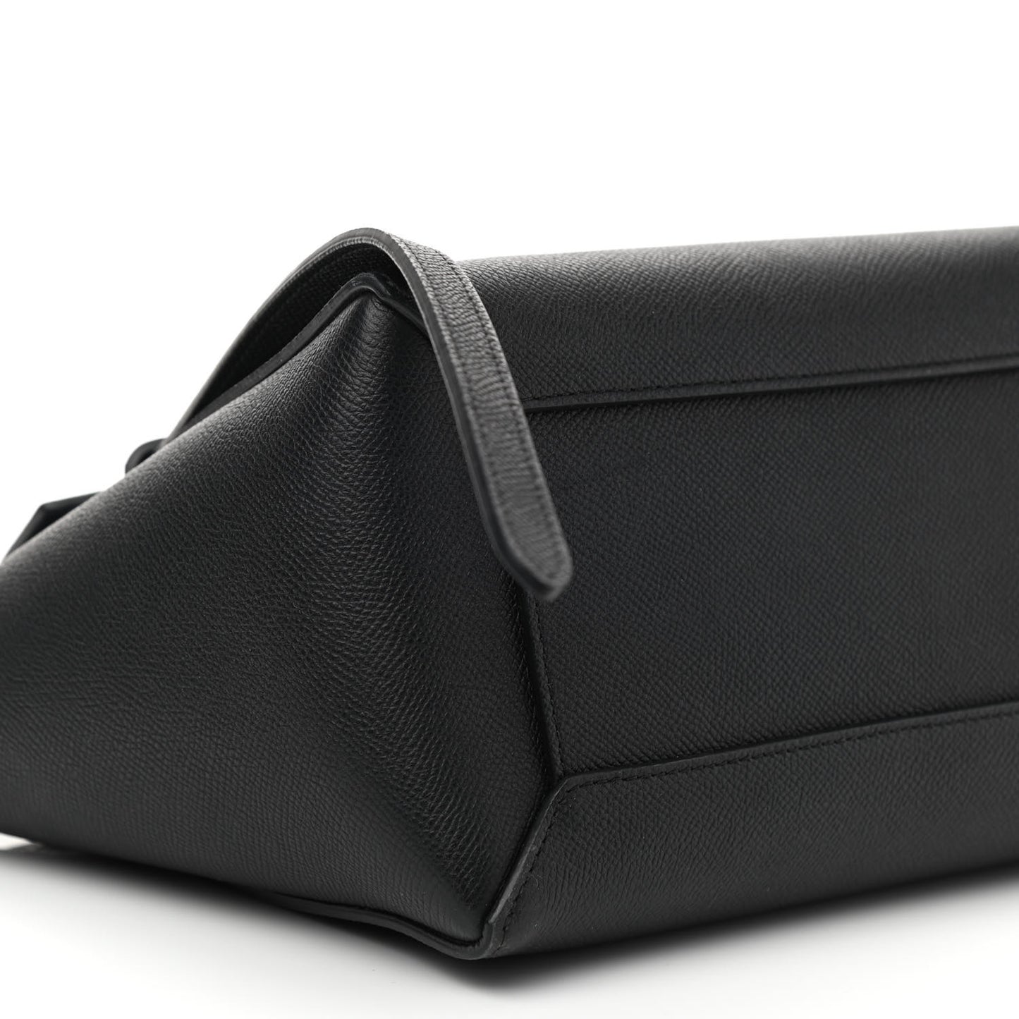 Grained Calfskin Micro Belt Bag Black