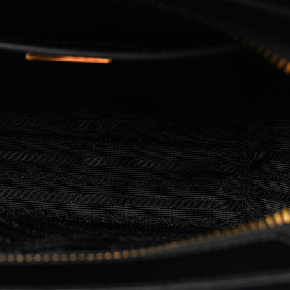 Prada Spazzolato Mini Zippered Tote Black 5 of 9