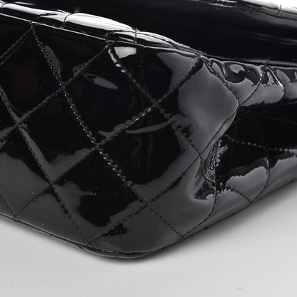 Chanel Patent Quilted Jumbo Double Flap Black 11 of 15