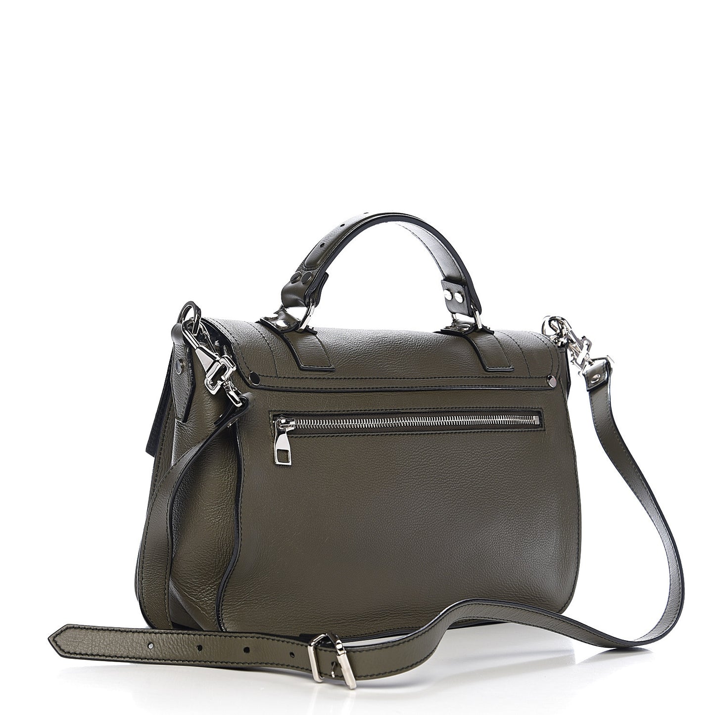 Grained Calfskin Medium PS1 Plus Satchel Cypress