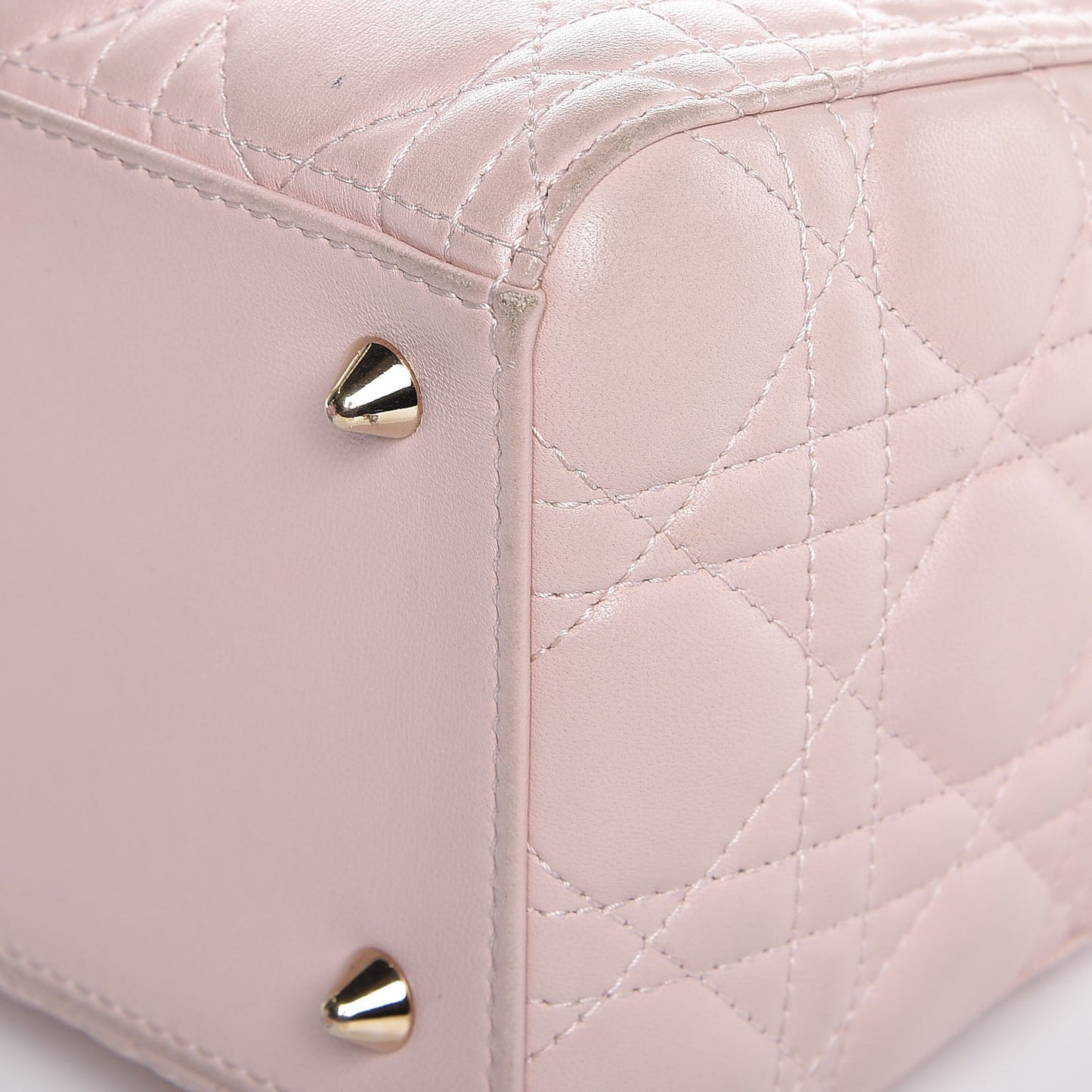 Lambskin Cannage Medium Lady Dior Light Pink