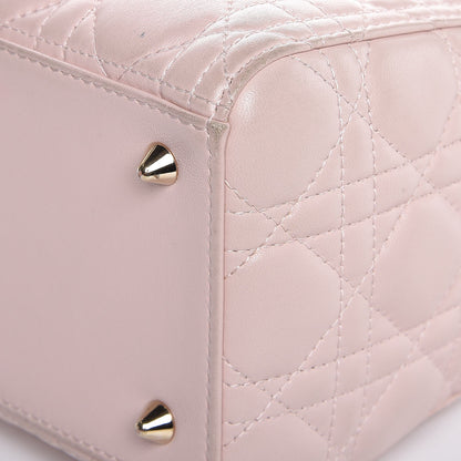 Christian Dior Lambskin Cannage Medium Lady Dior Light Pink 10 of 11