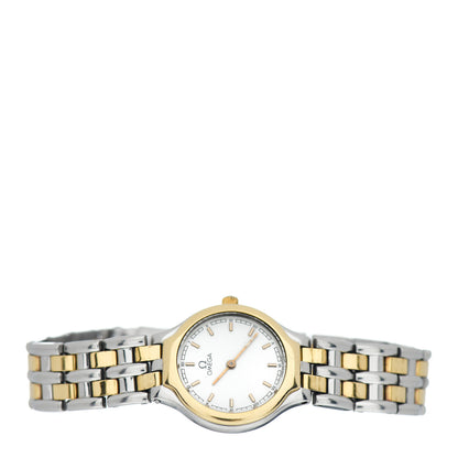Omega Stainless Steel 18K Yellow Gold 23mm De Ville Quartz Watch White 795.0901 2 of 4