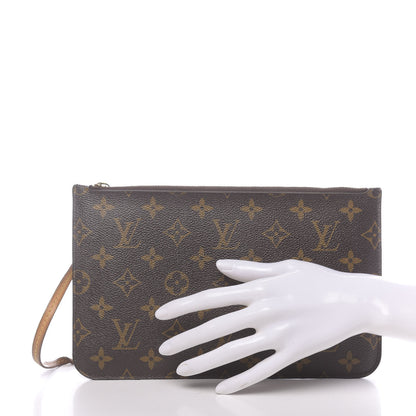 Louis Vuitton Monogram Neverfull MM GM Pochette Fuchsia 2 of 11