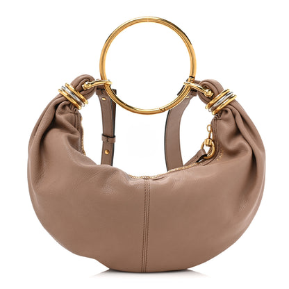 Chloe Grained Calfskin Small Bracelet Hobo Bag Woodrose 1 of 8