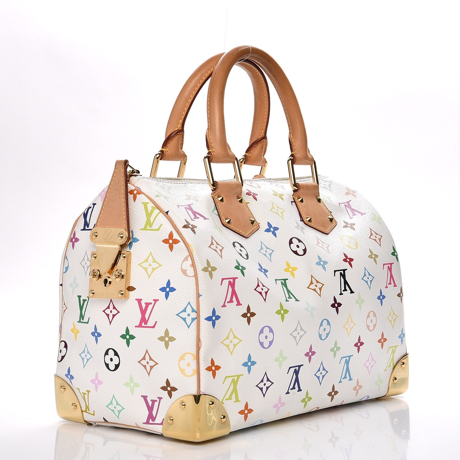 Louis Vuitton Monogram Multicolor Speedy 30 White 3 of 14