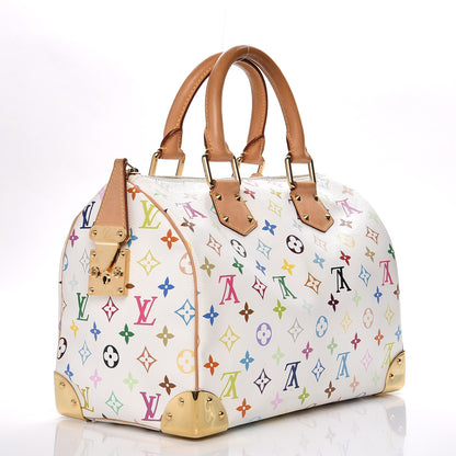 Louis Vuitton Monogram Multicolor Speedy 30 White 3 of 14