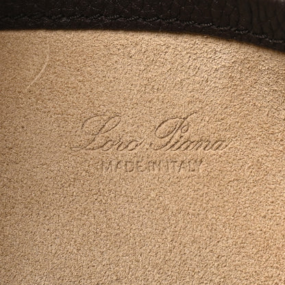 Loro Piana Grained Calfskin Small Bale Bag Dark Brown 8 of 10