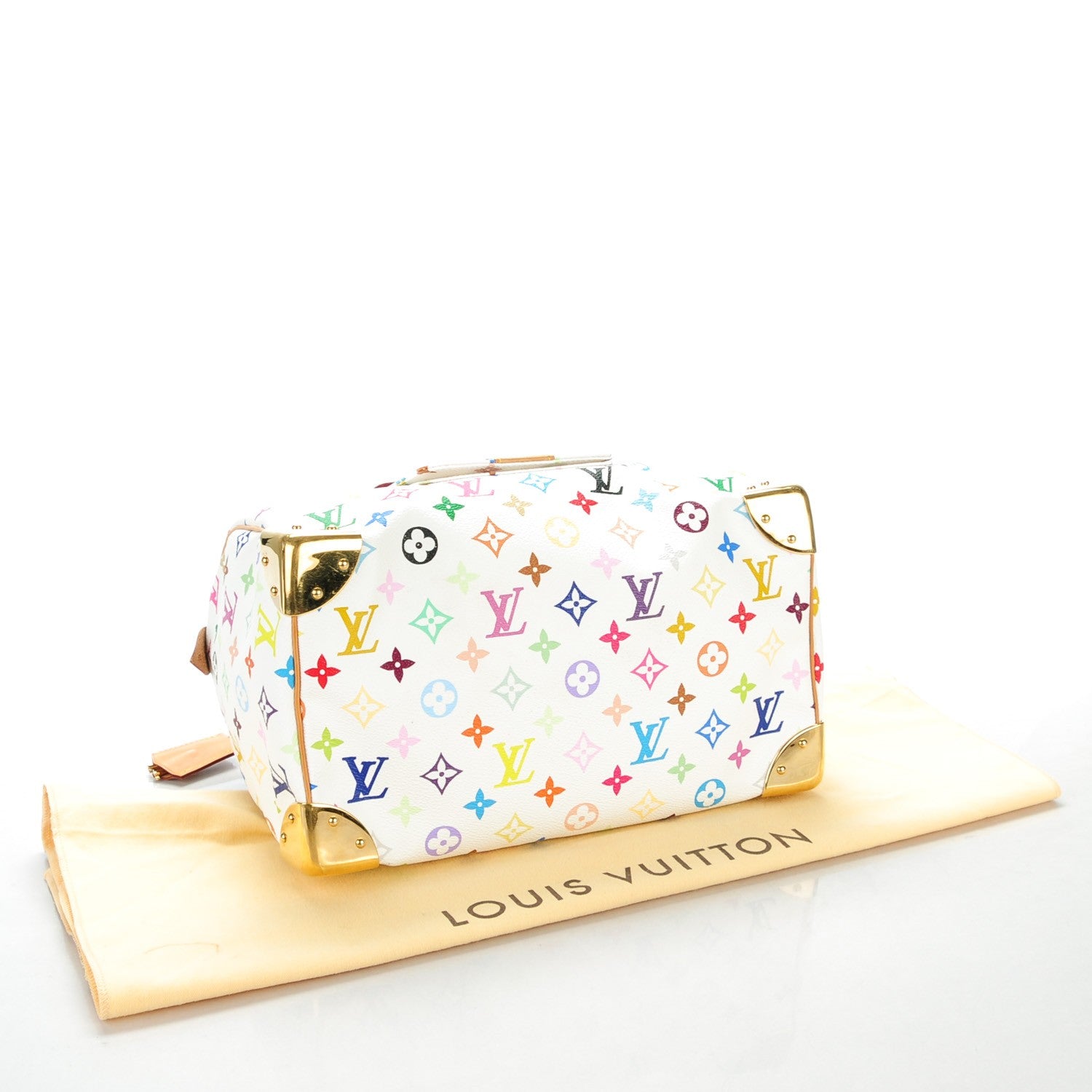 Louis Vuitton Monogram Multicolor Speedy 30 White 4 of 7