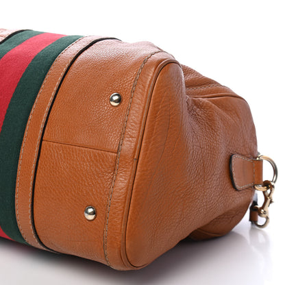 Gucci Calfskin Vintage Web Medium Boston Tobacco 9 of 9