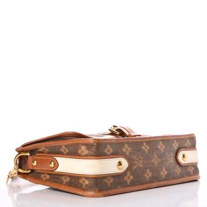 Louis Vuitton Monogram Rayures Tisse Clutch Red 4 of 13