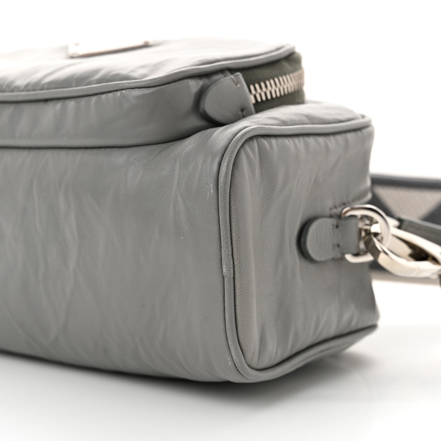 Prada Nappa Antique Multi-Pocket Shoulder Bag Ardesia 10 of 12