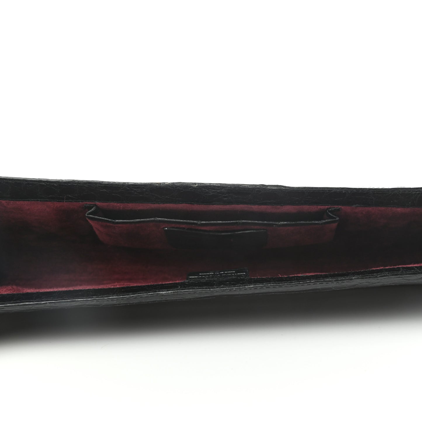 Crocodile Clutch Black