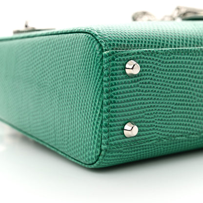 Christian Dior Lizard Swarovski Crystal Mini Lady Dior Green 9 of 11