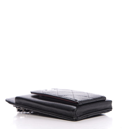 Chanel Caviar Quilted Zip Phone Case Black 3 of 7