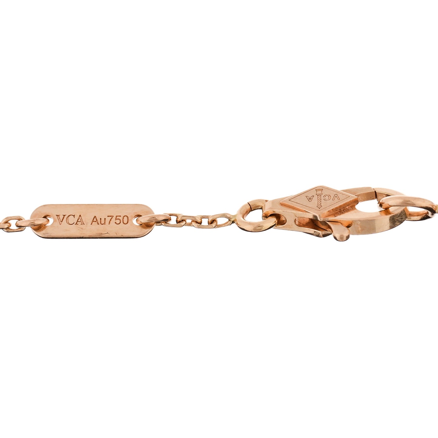 18K Rose Gold Carnelian Sweet Alhambra Bracelet