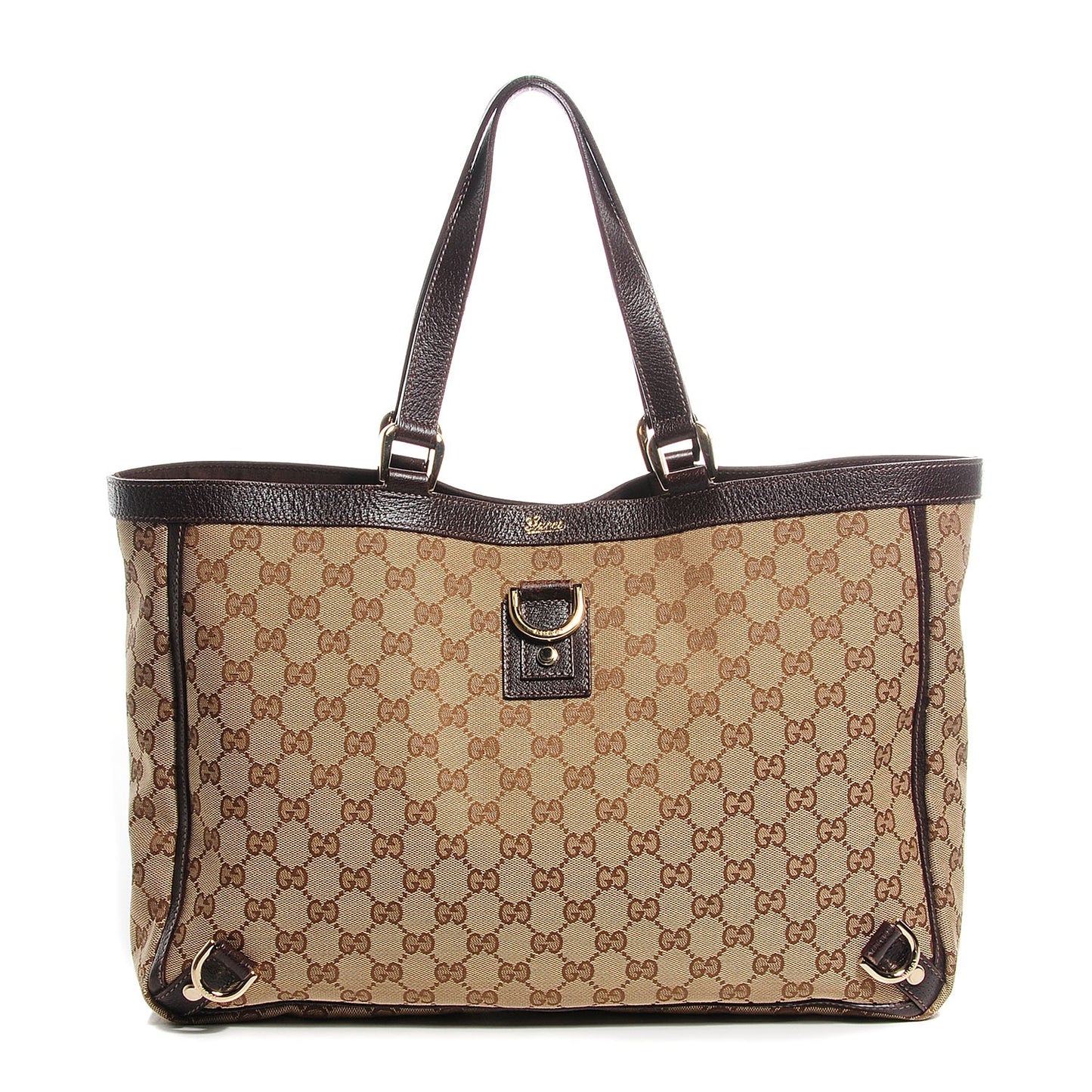 Monogram Abbey Large Tote Dark Brown