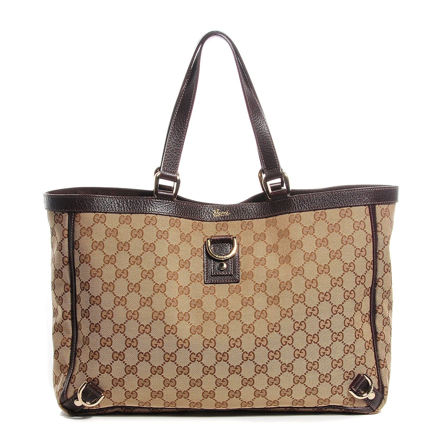 Gucci Monogram Abbey Large Tote Dark Brown 1 of 8