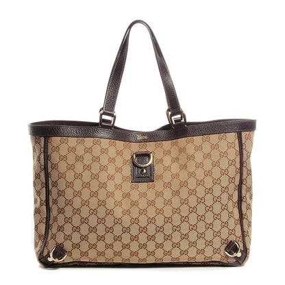 Gucci Monogram Abbey Large Tote Dark Brown 1 of 8