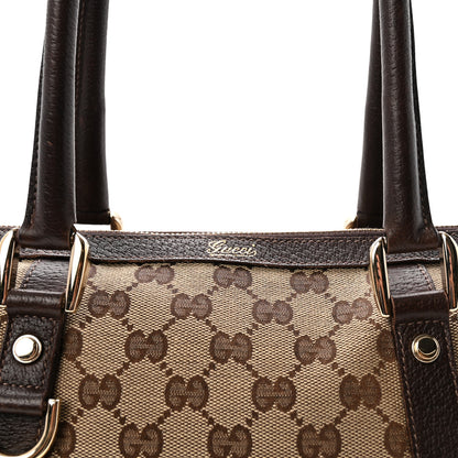 Gucci Monogram Small Abbey Boston Dark Brown 8 of 10