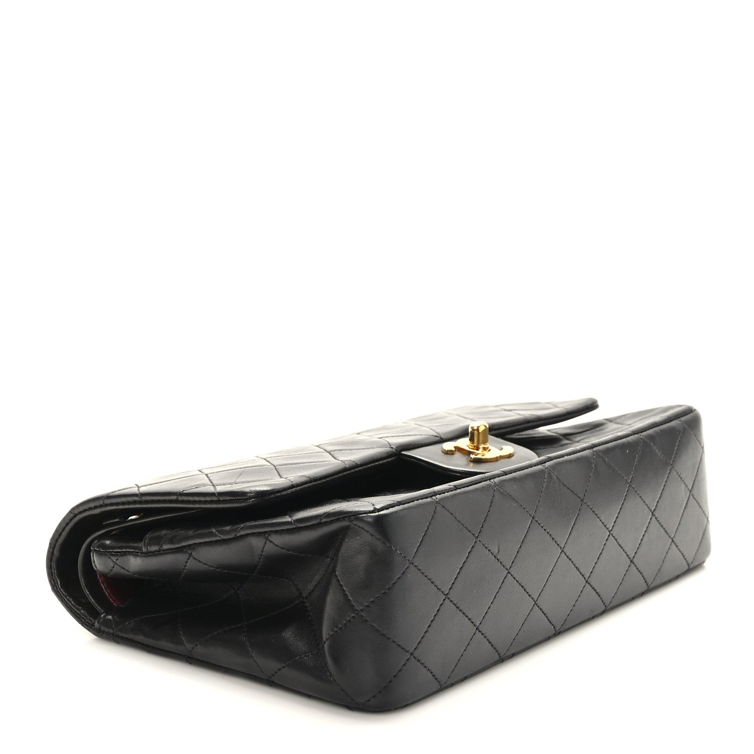 Chanel Lambskin Quilted Medium Double Flap Black 4 of 9